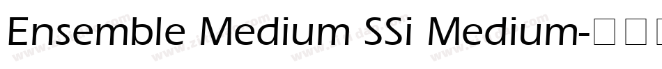Ensemble Medium SSi Medium字体转换